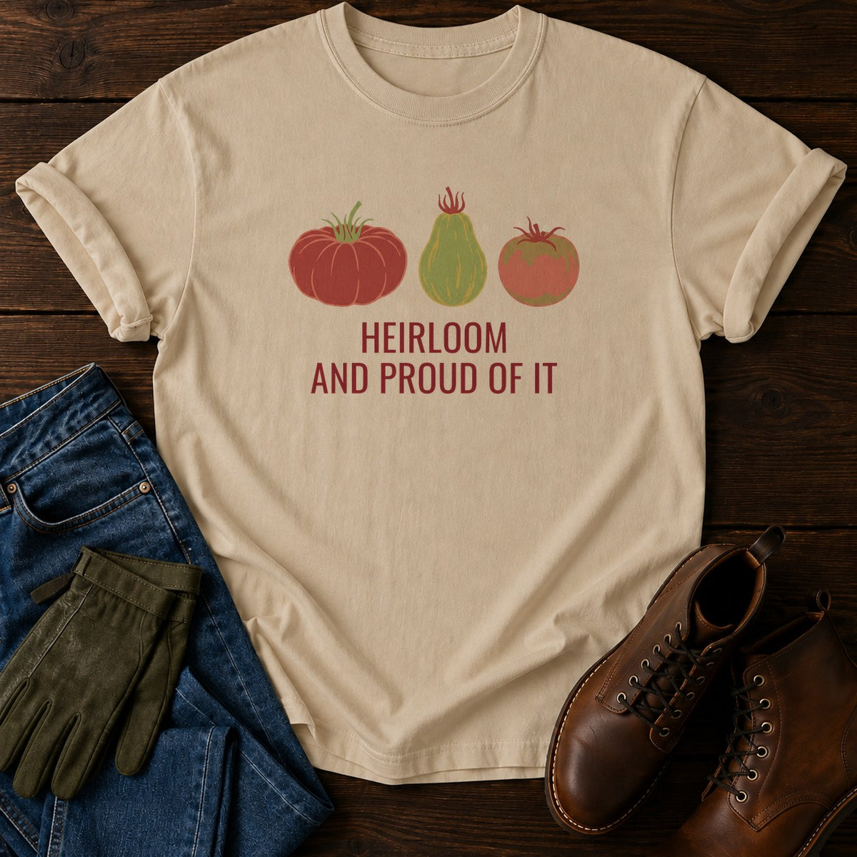 Heirloom And Proud T-Shirt — Sandstone