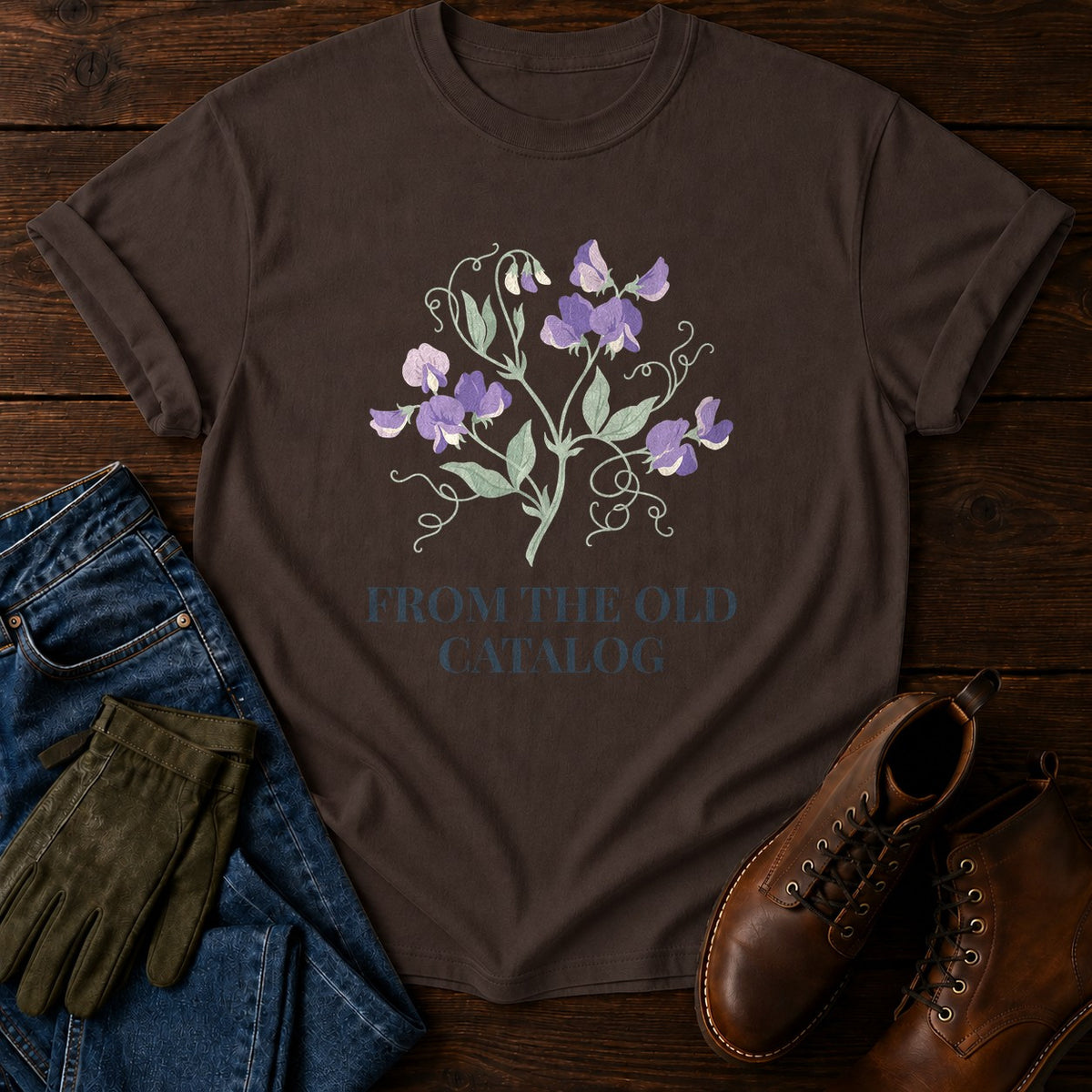 Old Catalog T-Shirt — Espresso