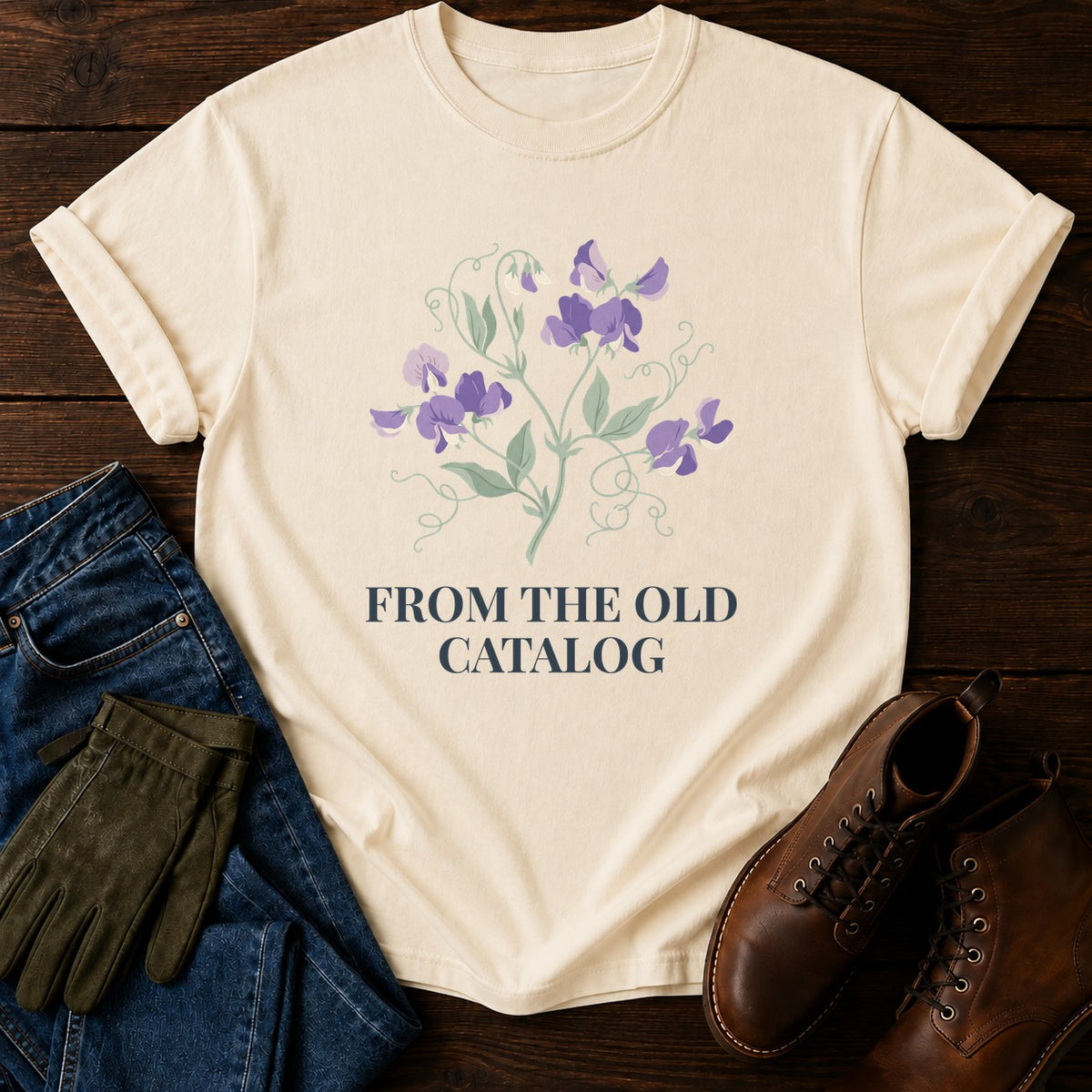 Old Catalog T-Shirt — Ivory