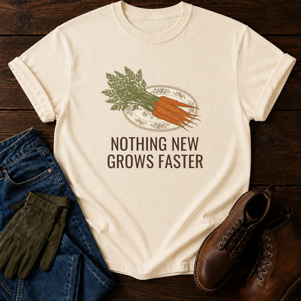 Nothing New T-Shirt — Ivory