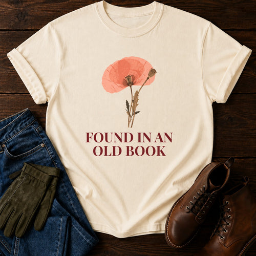 An Old Book T-Shirt — Ivory