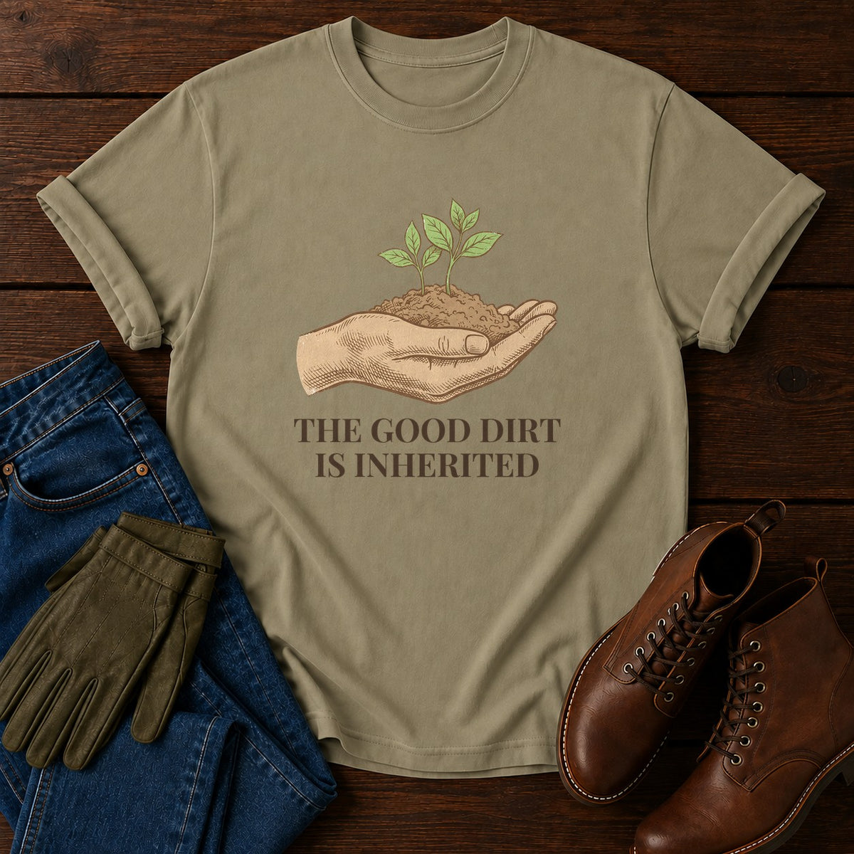 The Good Dirt T-Shirt — Khaki