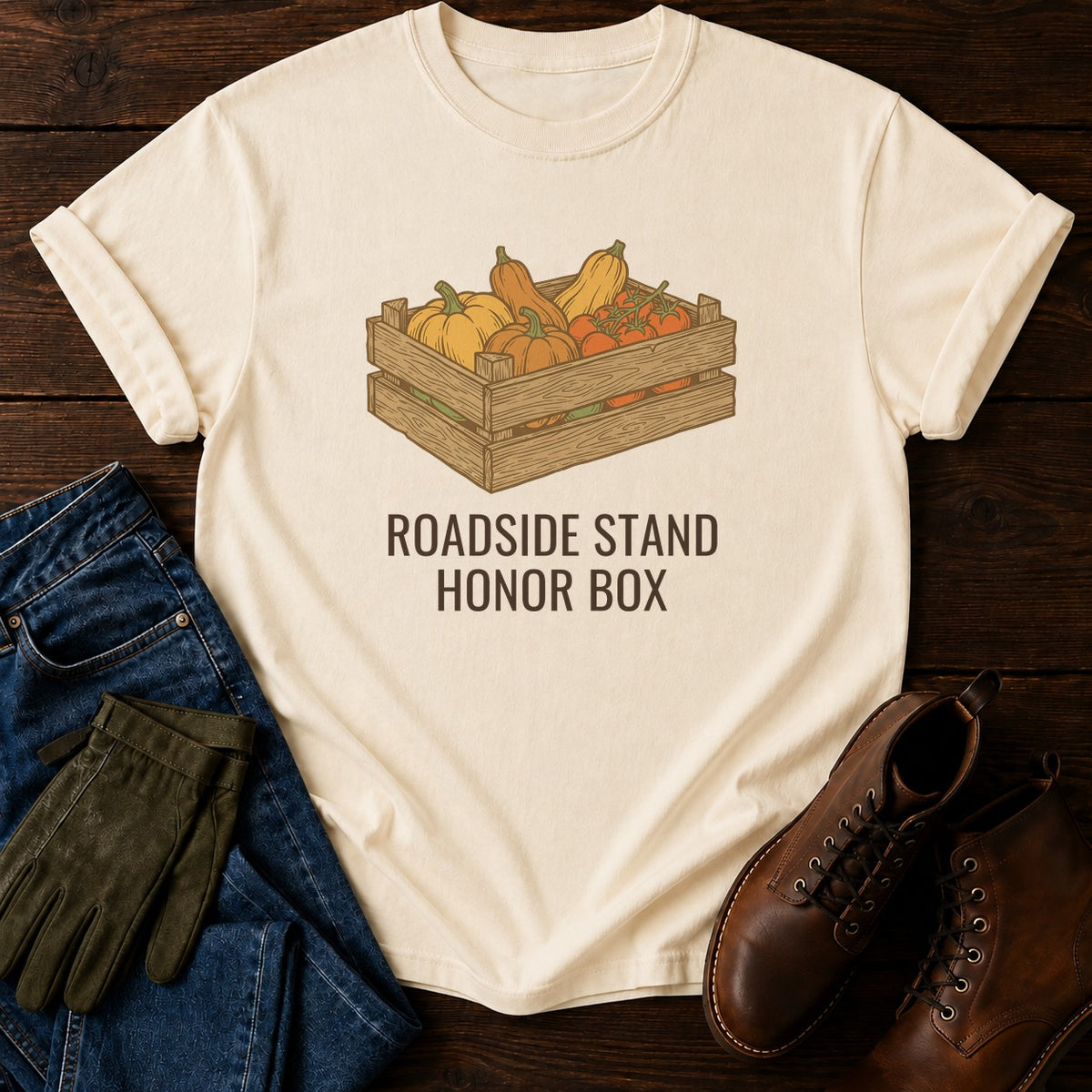 Roadside Stand T-Shirt — Ivory