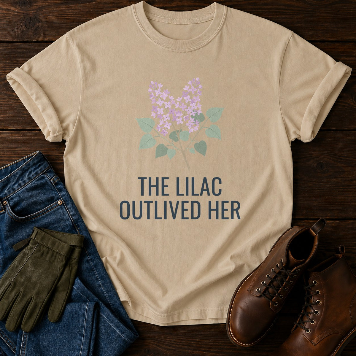 The Lilac T-Shirt — Sandstone
