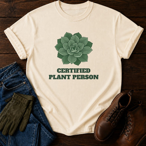 Certified Plant Person T-Shirt — Ivory