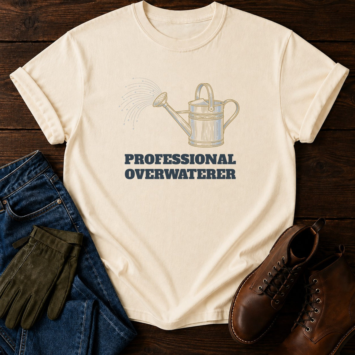 Professional Overwaterer T-Shirt — Ivory