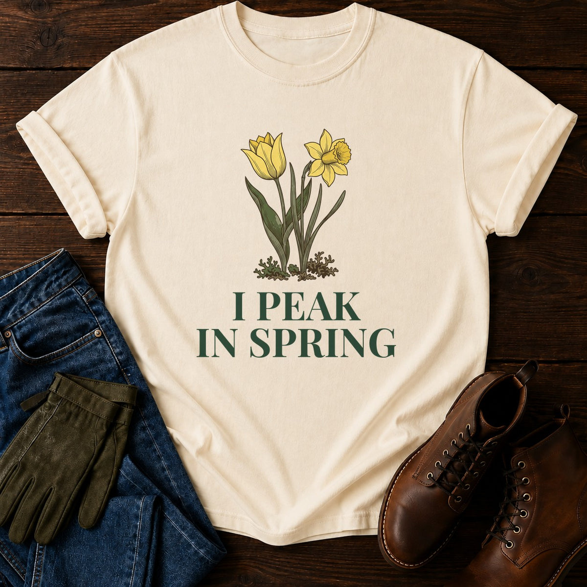 I Peak In Spring T-Shirt — Ivory
