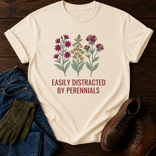 Easily Distracted T-Shirt — Ivory