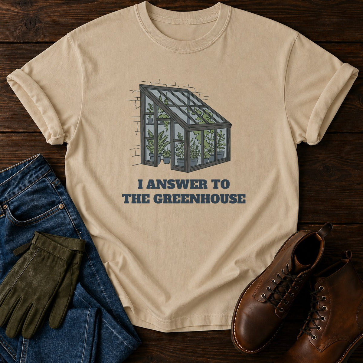 The Greenhouse T-Shirt — Sandstone