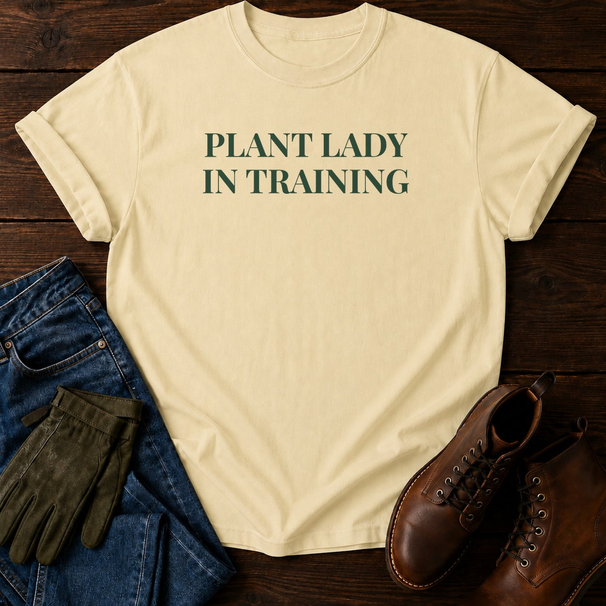 Plant Lady In Training T-Shirt — Butter
