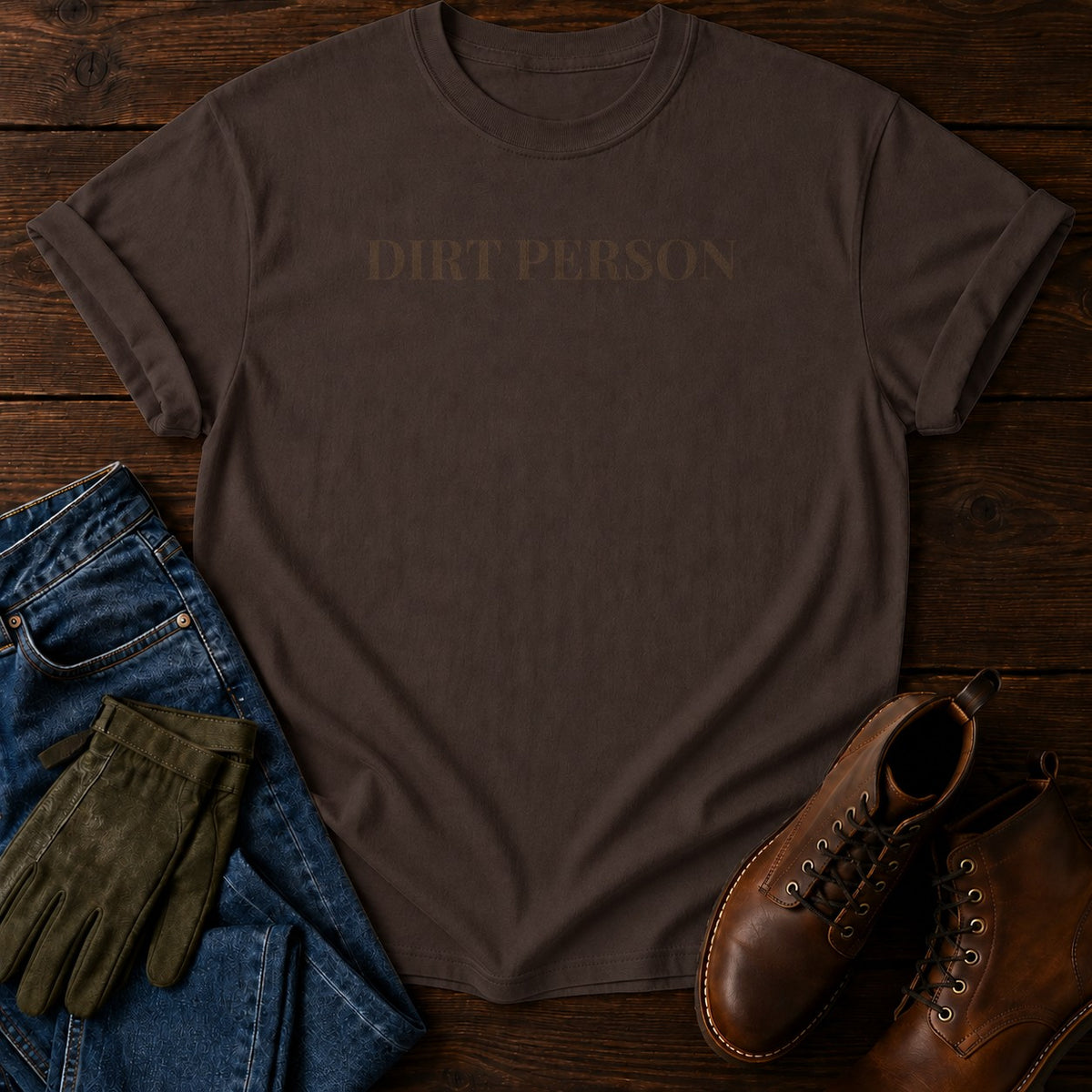 Dirt Person T-Shirt — Espresso