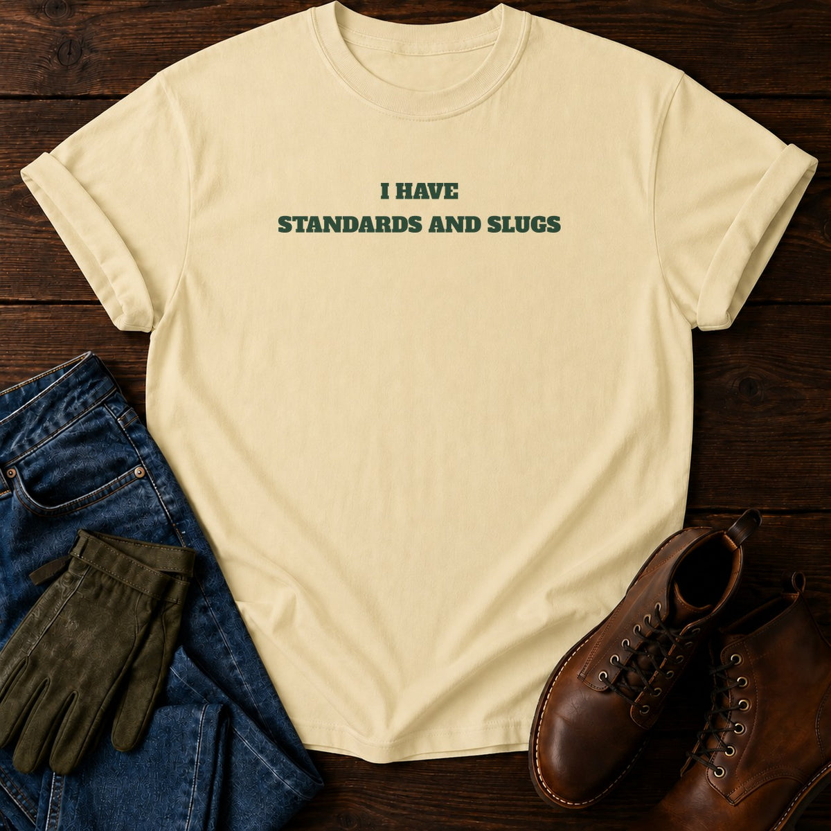 Standards And Slugs T-Shirt — Butter