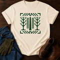 Scandi Pine And Fern T-Shirt — Ivory