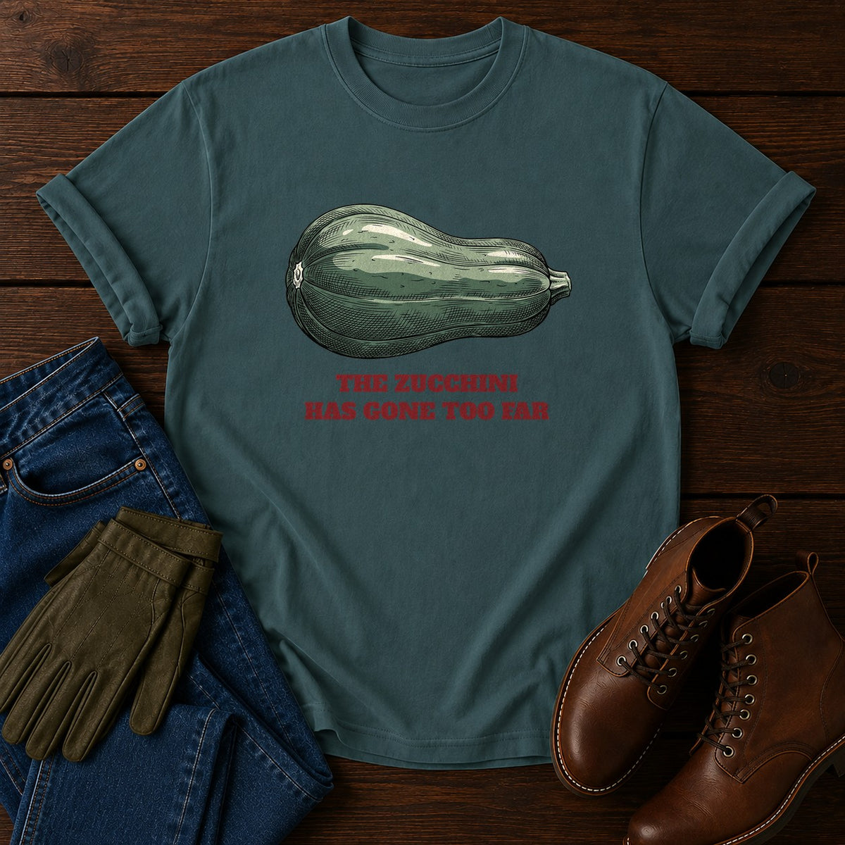 Gone Too Far T-Shirt — Blue Spruce