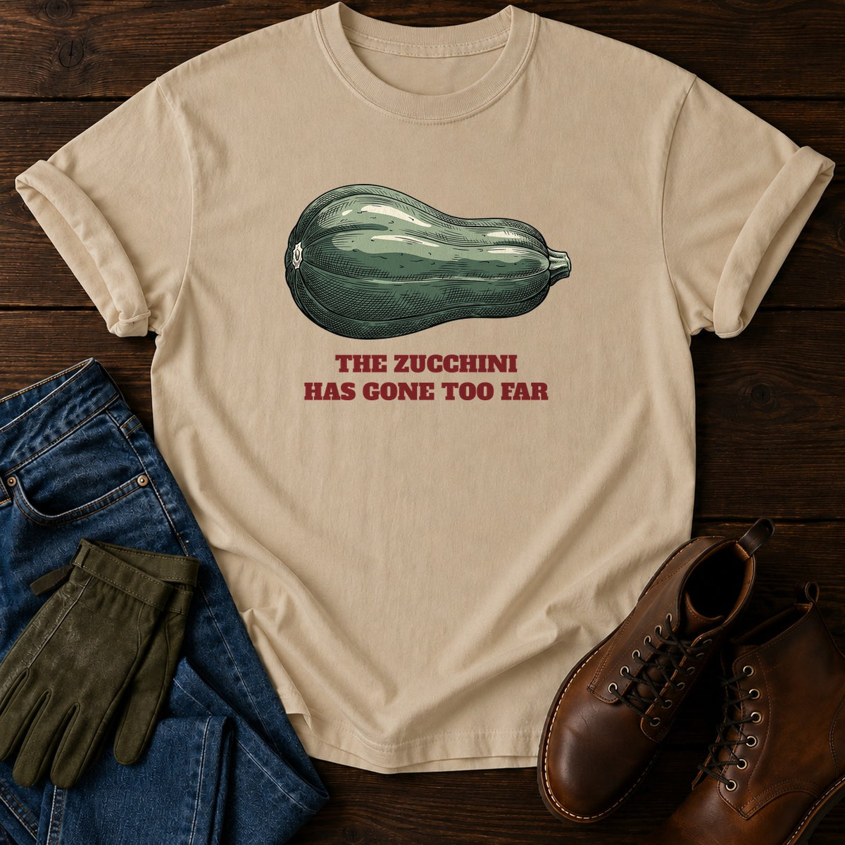 Gone Too Far T-Shirt — Sandstone