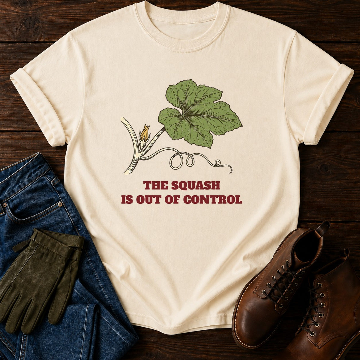 Out Of Control T-Shirt — Ivory