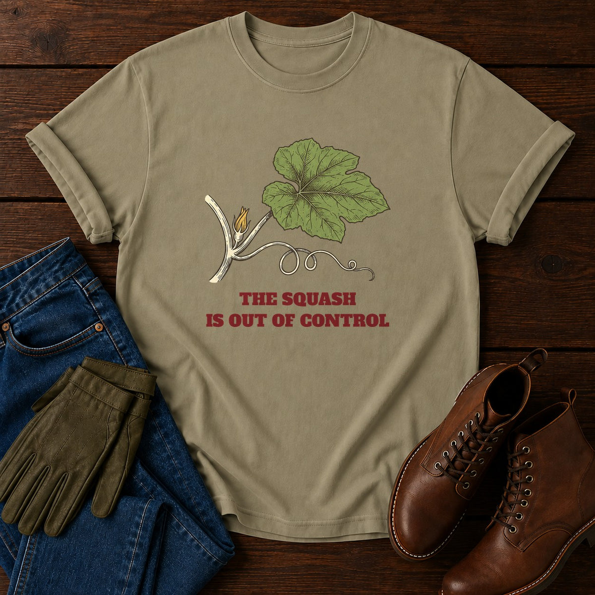 Out Of Control T-Shirt — Khaki