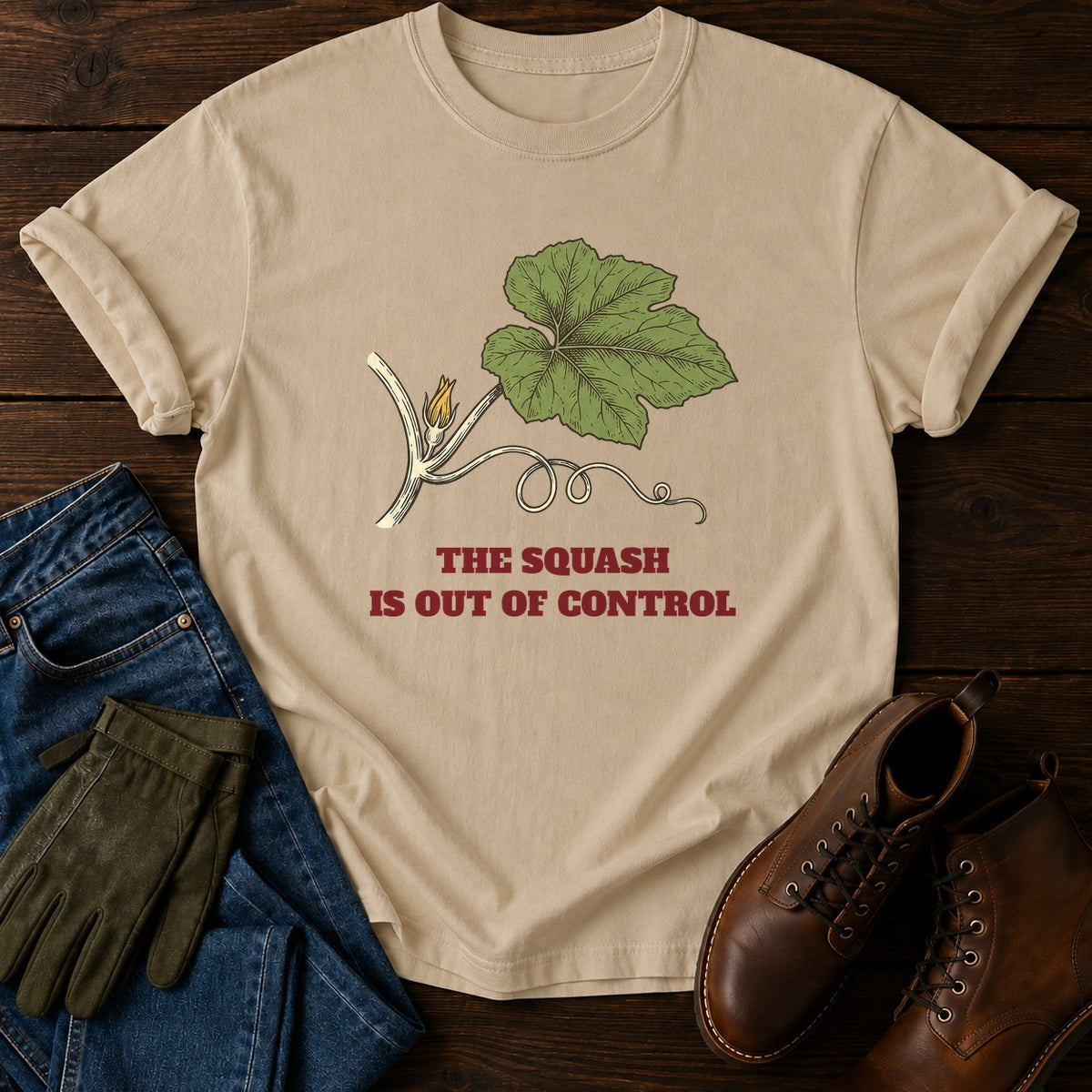 Out Of Control T-Shirt — Sandstone
