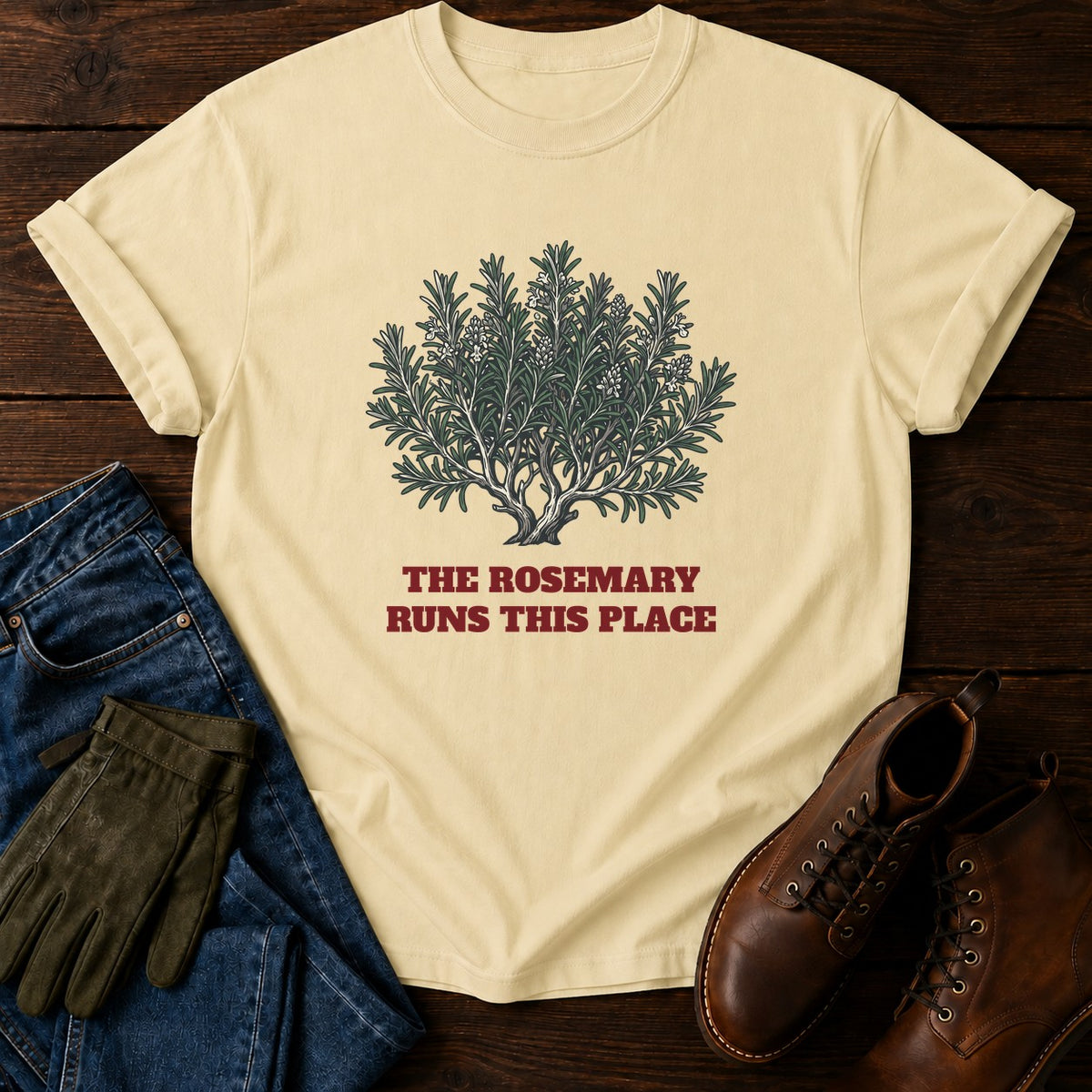 Runs This Place T-Shirt — Butter
