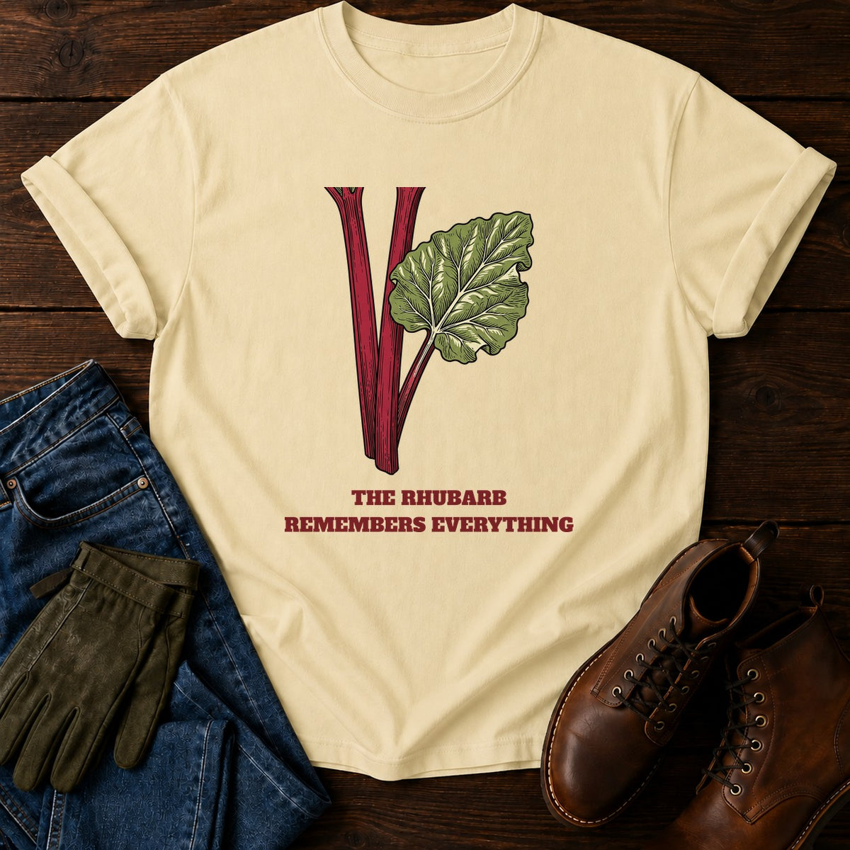 Rhubarb Remembers T-Shirt — Butter