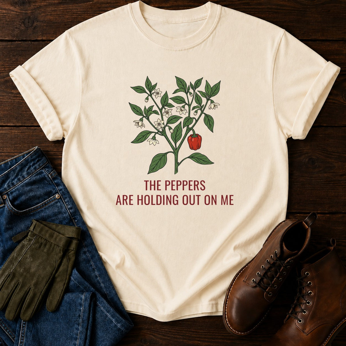 Holding Out On Me T-Shirt — Ivory