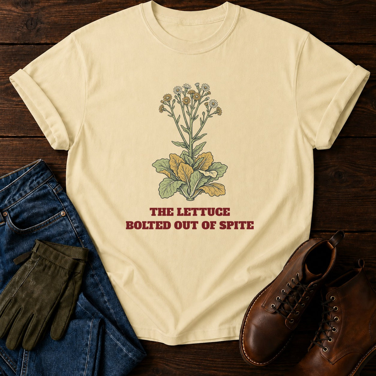 Bolted Out Of Spite T-Shirt — Butter