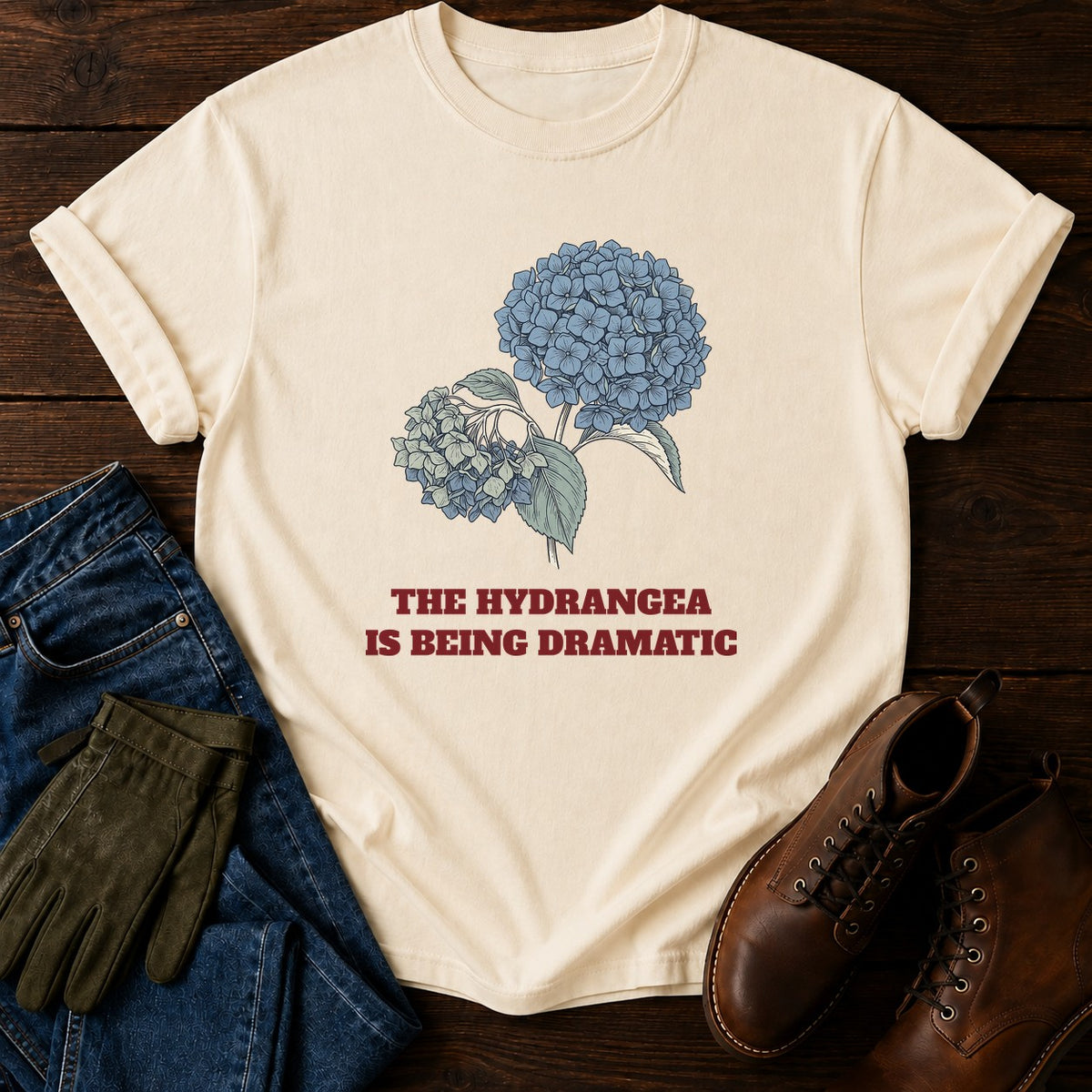 Being Dramatic T-Shirt — Ivory