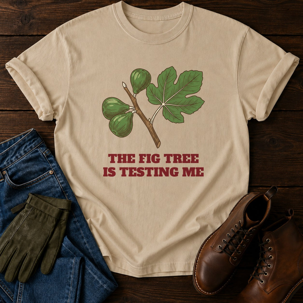 Testing Me T-Shirt — Sandstone