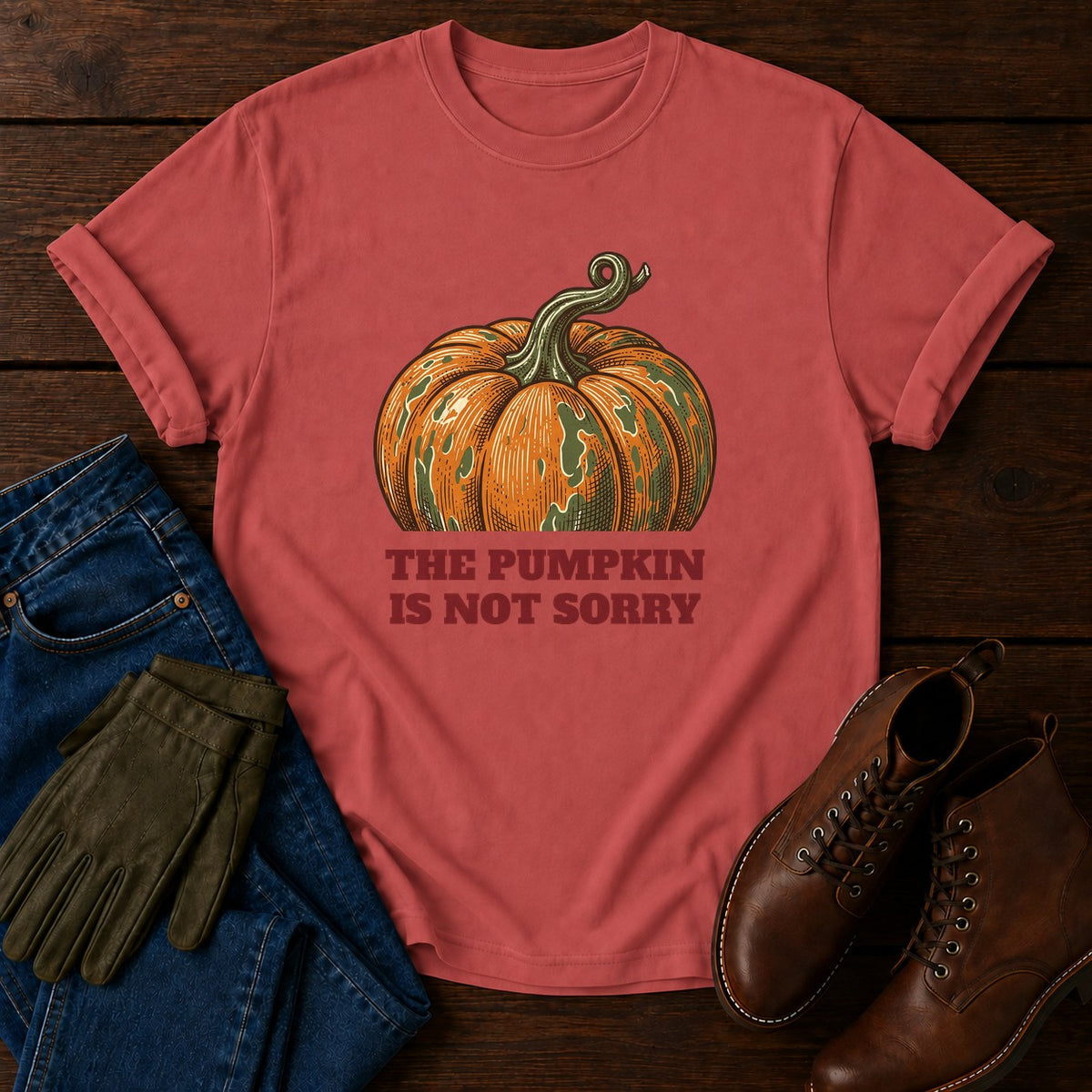 Not Sorry T-Shirt — Crimson