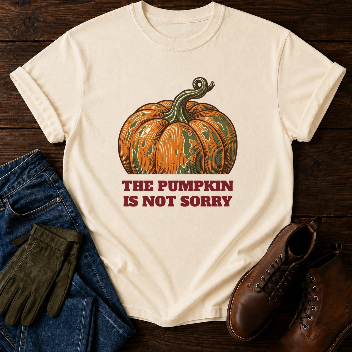 Not Sorry T-Shirt — Ivory