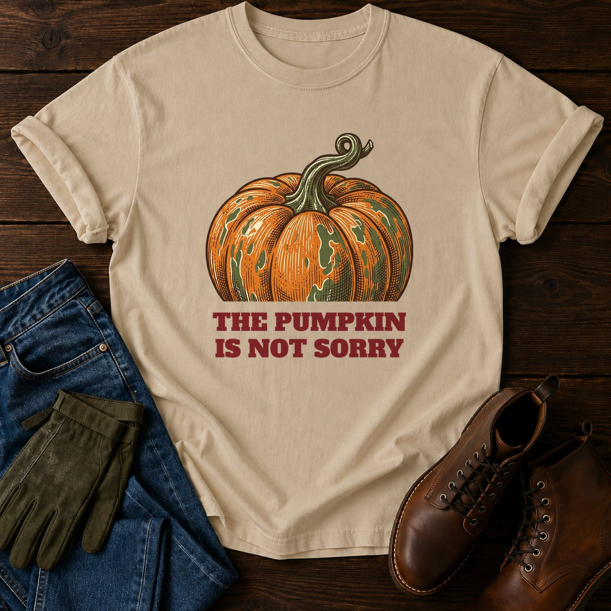 Not Sorry T-Shirt — Sandstone