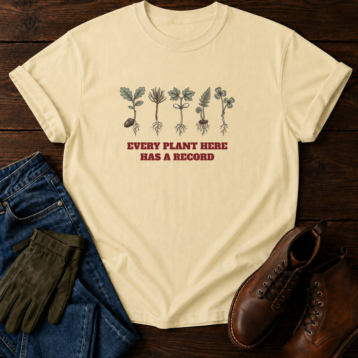Has A Record T-Shirt — Butter