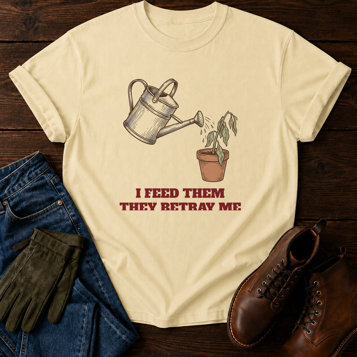 They Betray Me T-Shirt — Butter