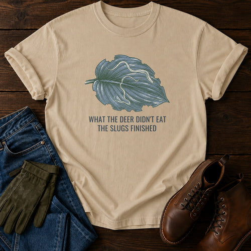 Deer And Slugs T-Shirt — Sandstone