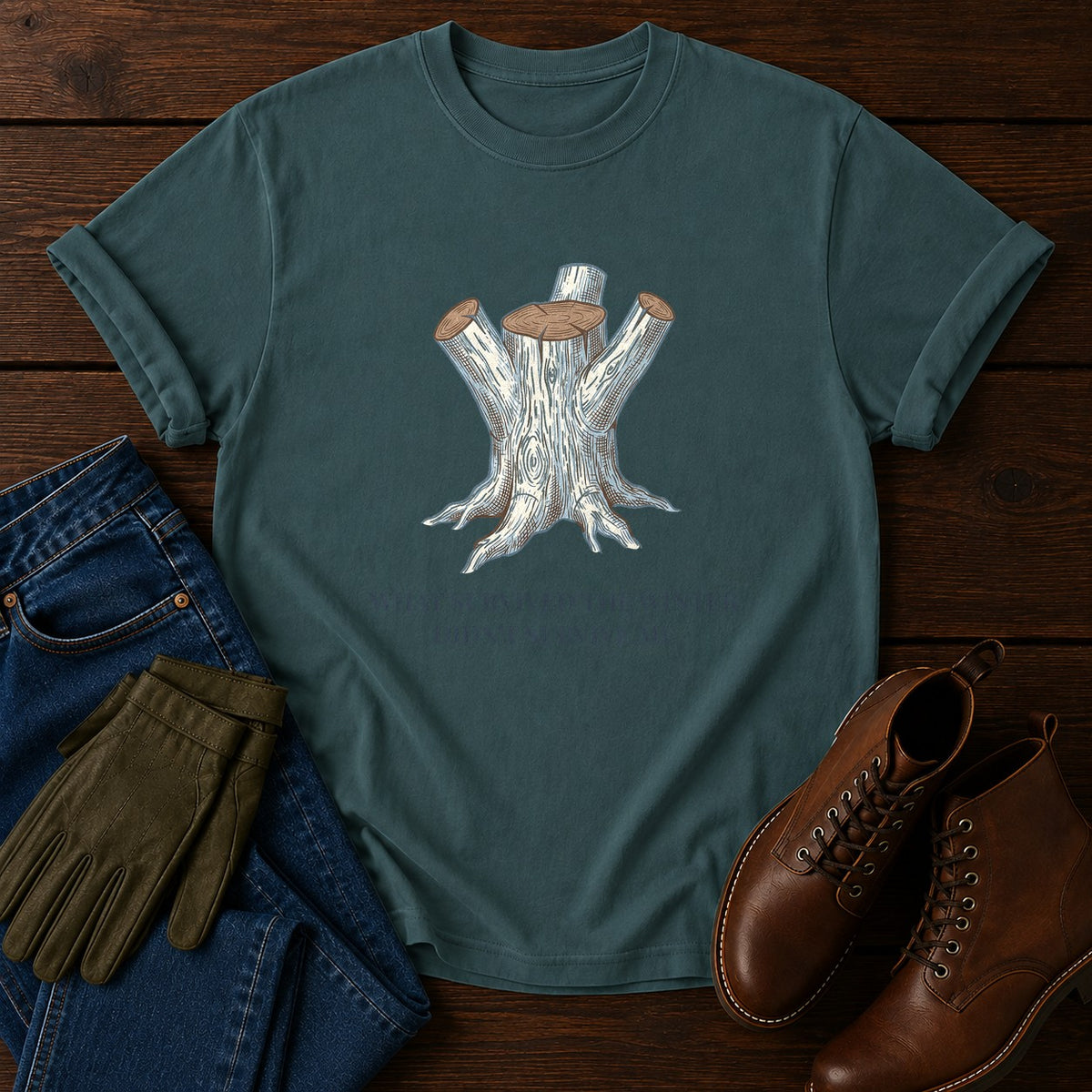 Didn't Survive Me T-Shirt — Blue Spruce