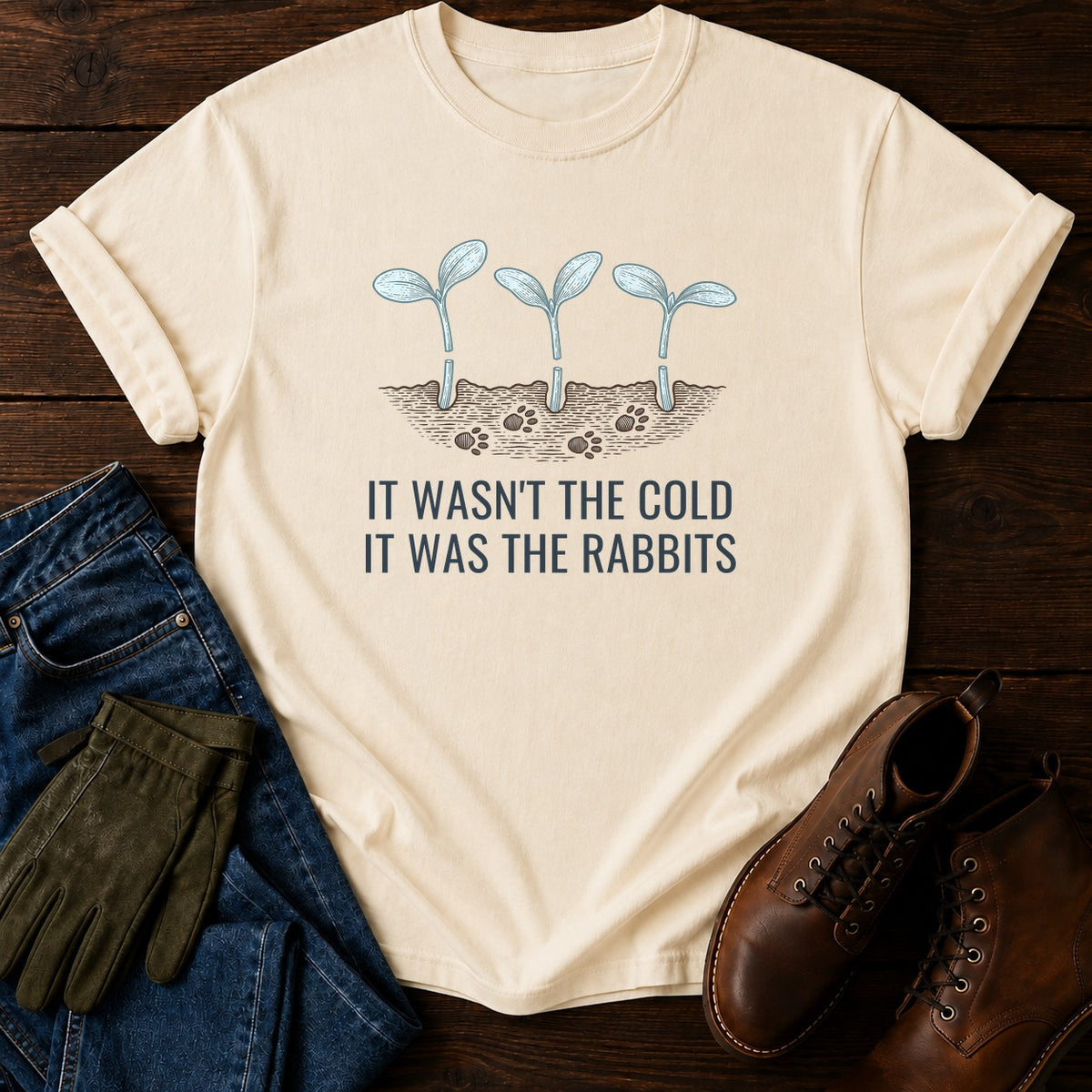 It Was The Rabbits T-Shirt — Ivory