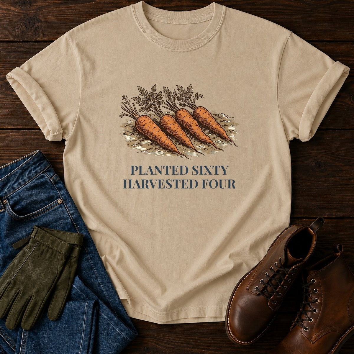 Planted Sixty T-Shirt — Sandstone