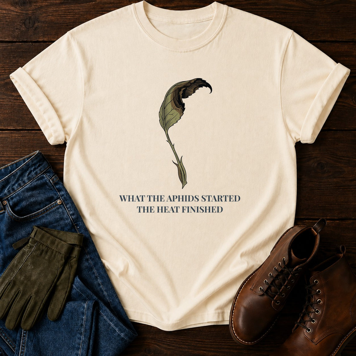 Aphids And Heat T-Shirt — Ivory