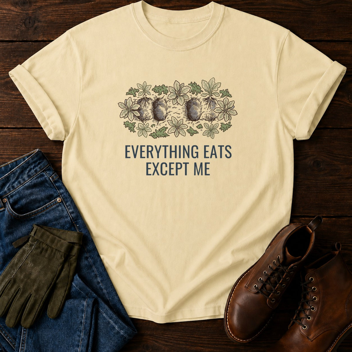 Everything Eats T-Shirt — Butter
