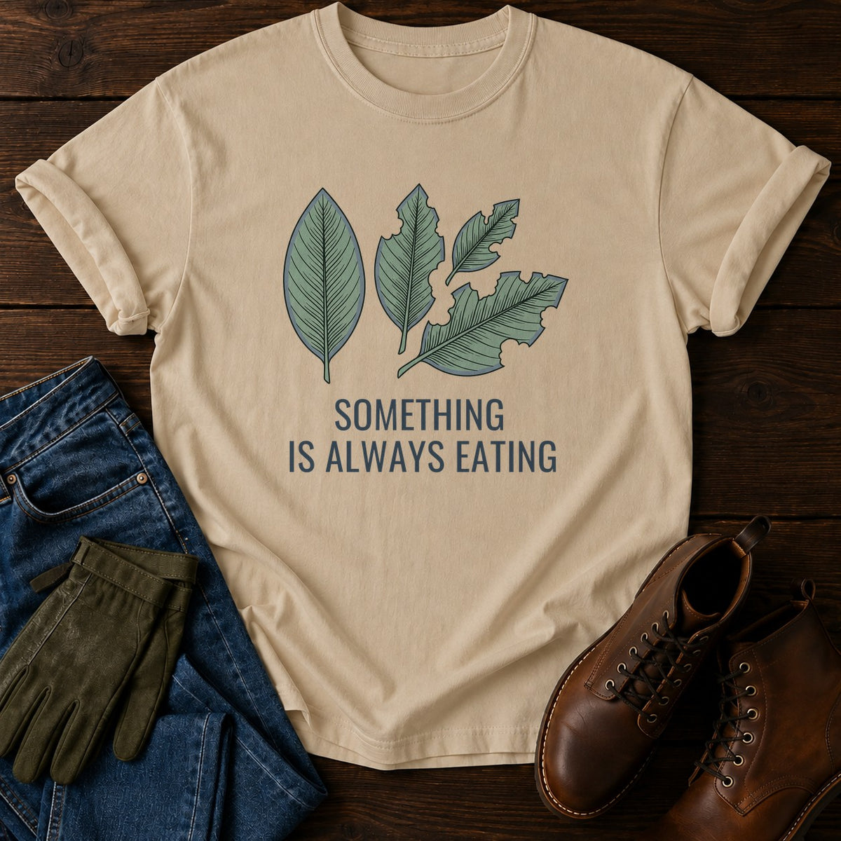Always Eating T-Shirt — Sandstone