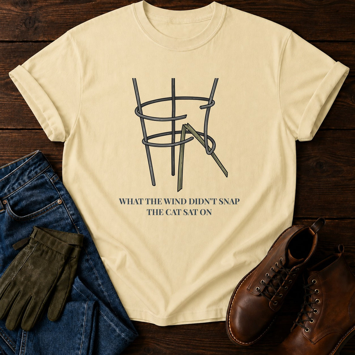 Wind And Cat T-Shirt — Butter