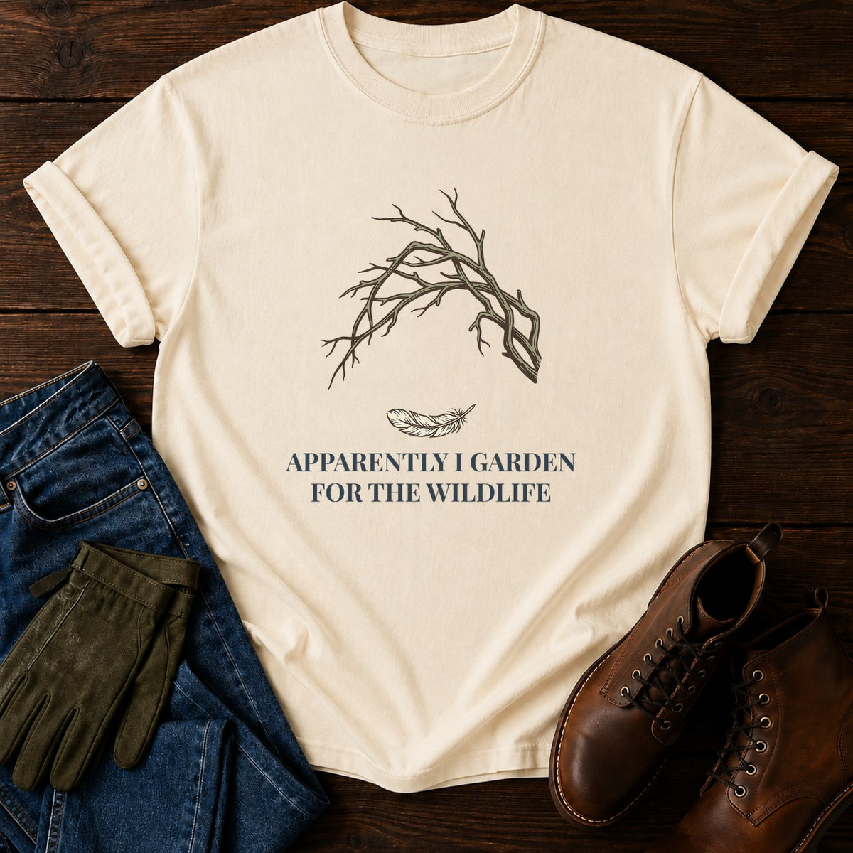 For The Wildlife T-Shirt — Ivory