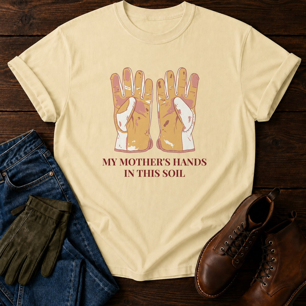 My Mother's Hands T-Shirt — Butter