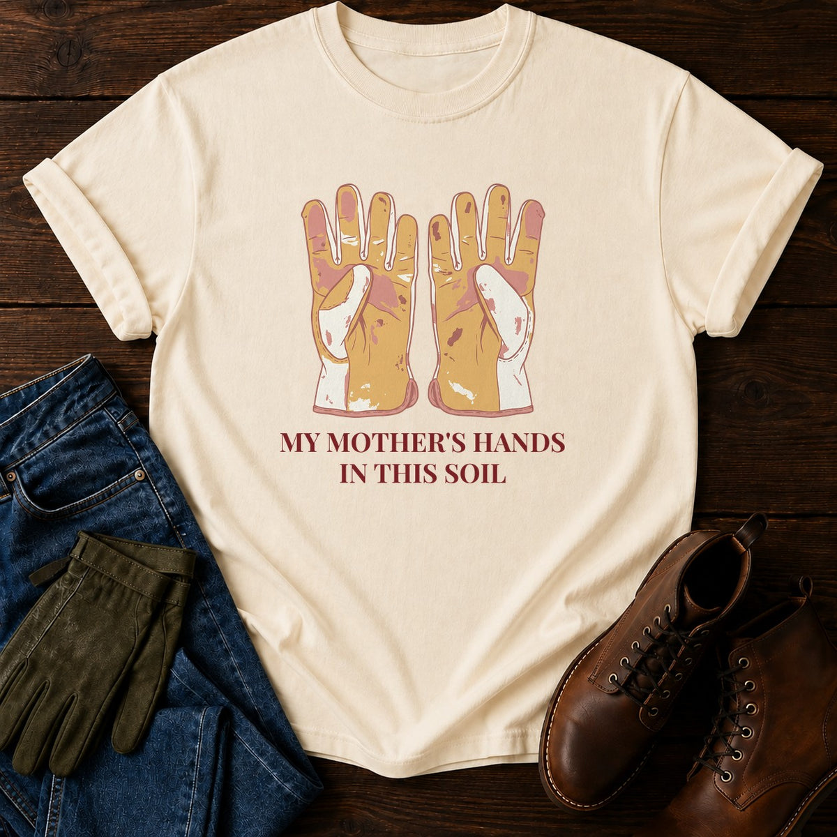 My Mother's Hands T-Shirt — Ivory