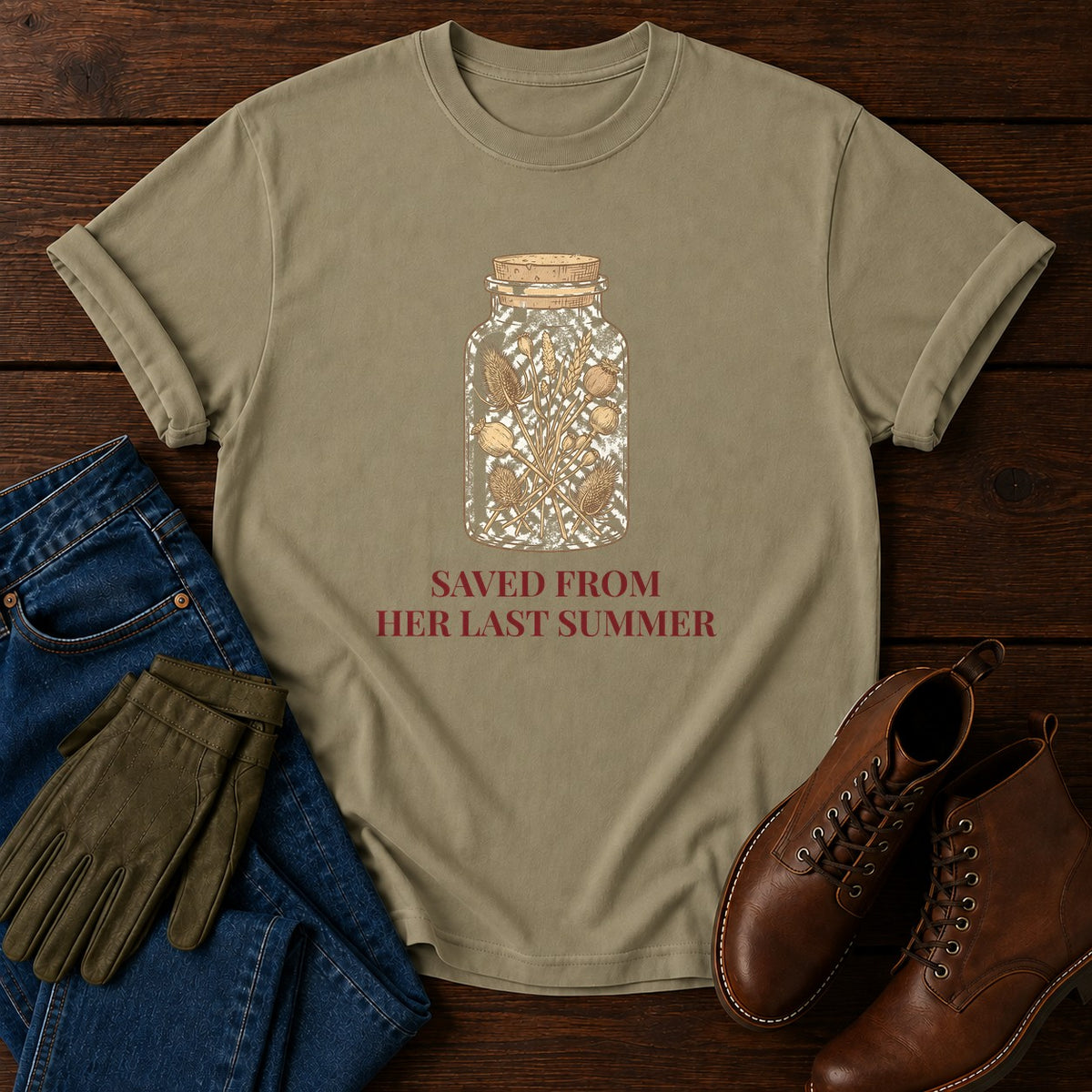 Her Last Summer T-Shirt — Khaki