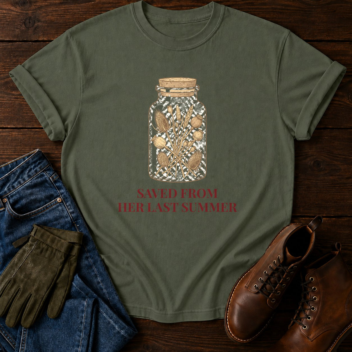 Her Last Summer T-Shirt — Moss