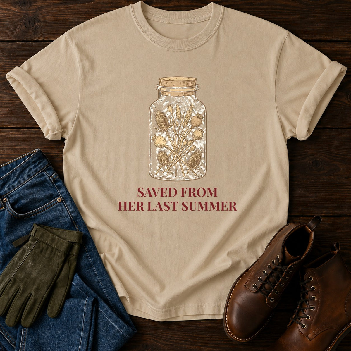 Her Last Summer T-Shirt — Sandstone