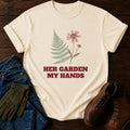 Her Garden My Hands T-Shirt — Ivory