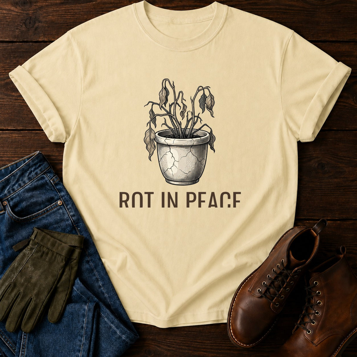 Rot In Peace T-Shirt — Butter