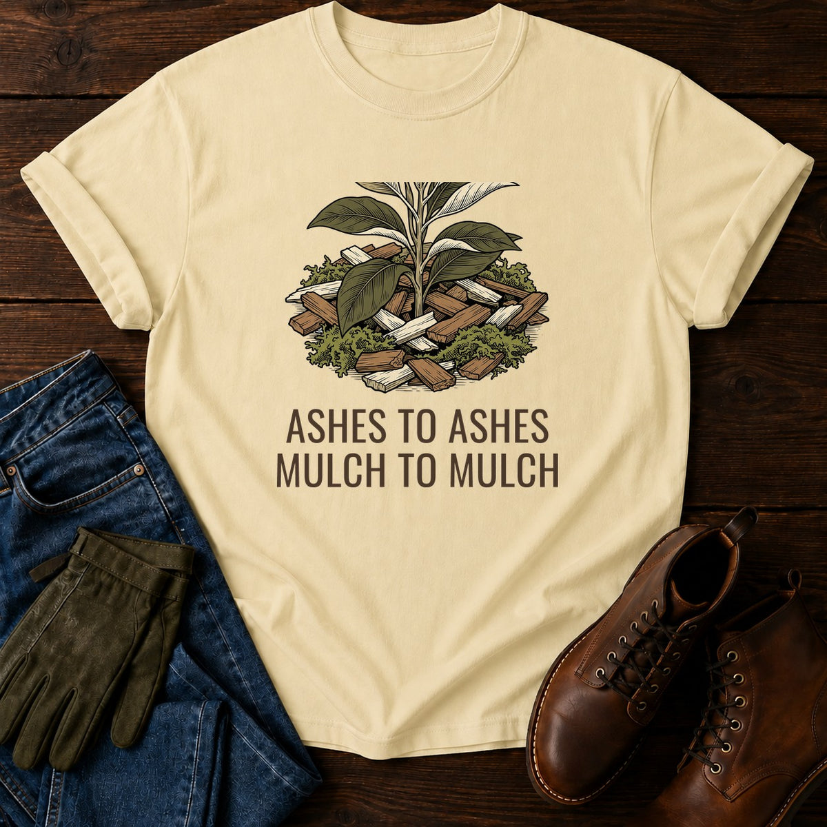 Mulch To Mulch T-Shirt — Butter